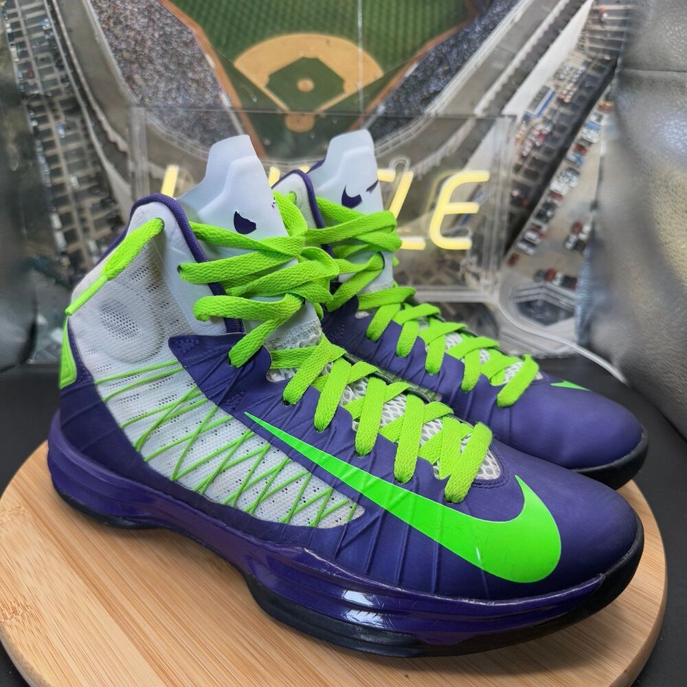 Nike Hyperdunk ID (2012) Custom Purple/Green/White Men’s Size 8.5